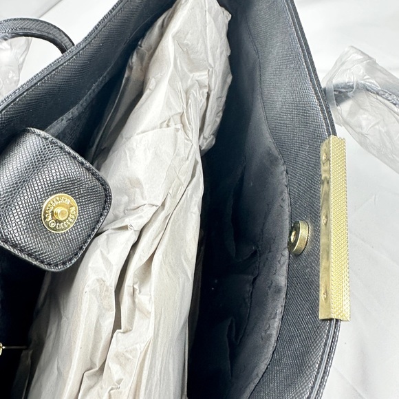 Tahari Elegant Black Tote Bag - NWT - Picture 5 of 10